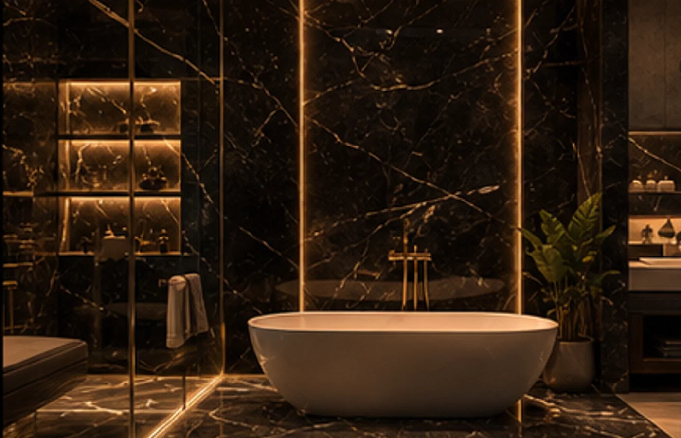 Marble bathroom
