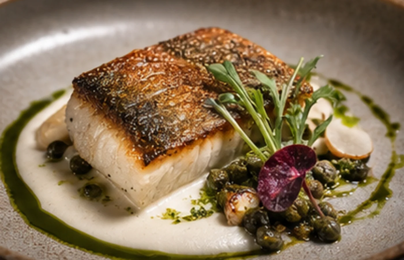 Charred Sea Bass