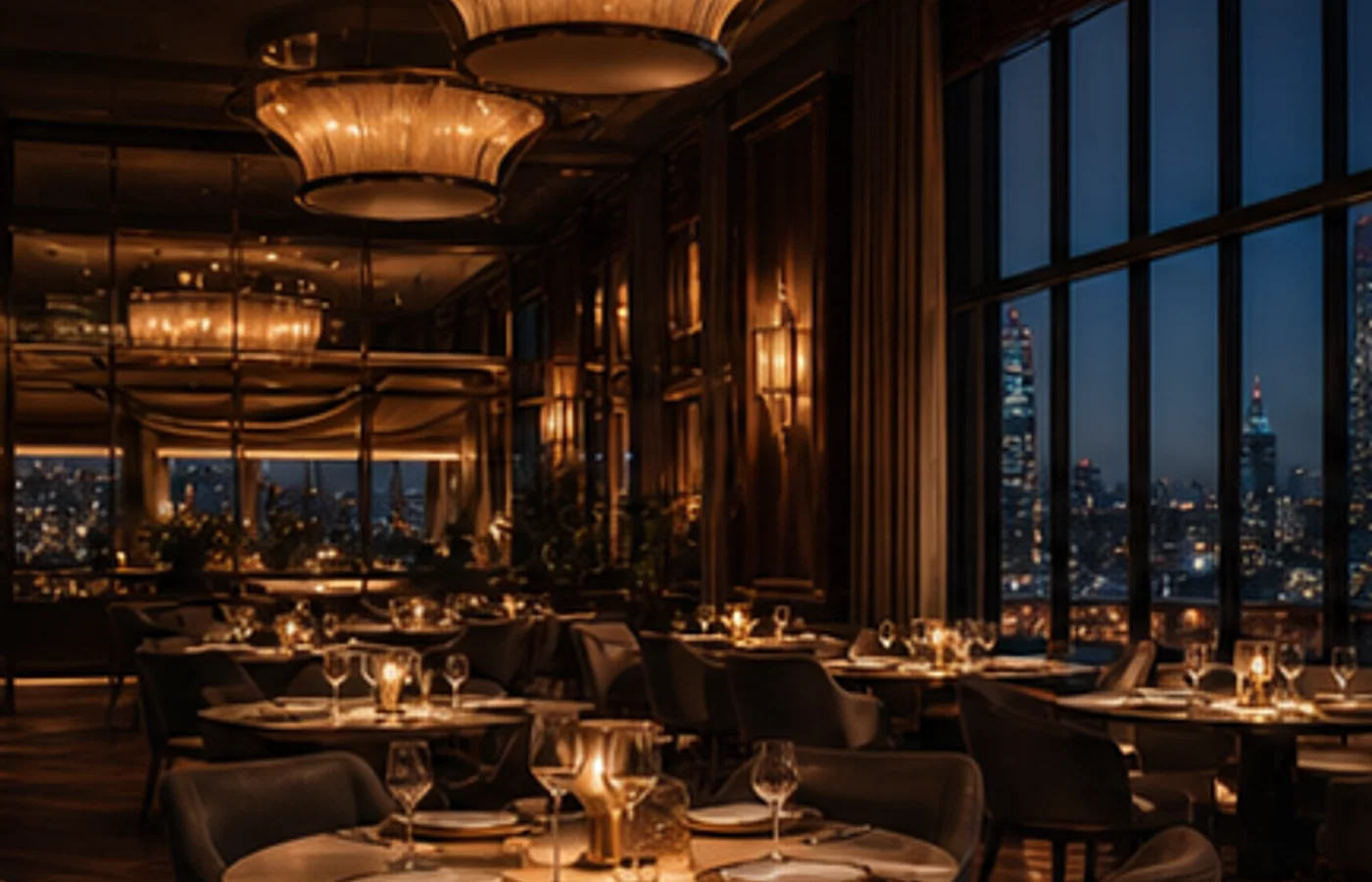 Luxury restaurant dining room